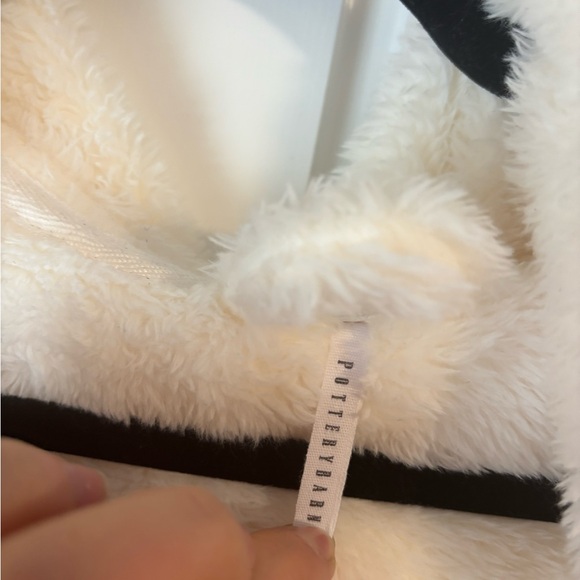Pottery Barn Cream Plush Robe - Picture 3 of 3
